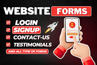 create any html form or web form for your website