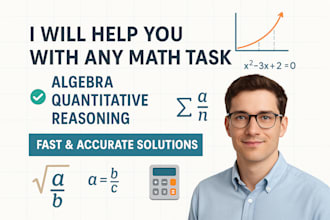 be your math, probability, statistics, quantitative reasoning tutor etc