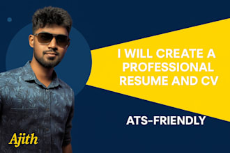 a modern, ats friendly resume for any job role