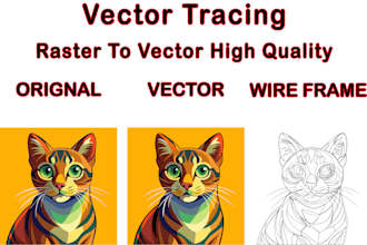 manual vector tracing, vectorise logo, high quality vector tracing