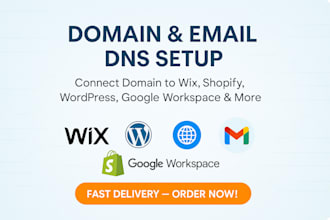 connect your domain dns to wordpress, godaddy, ionos, weebly, google workspace