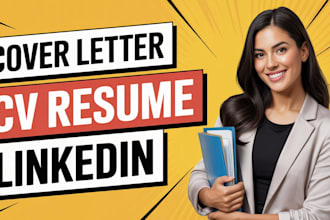 provide professional medical cv and resume writing cover letter linkedin