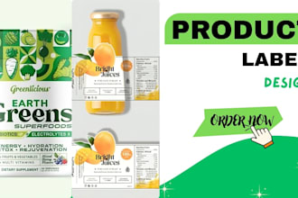 create 3d cad, industrial design and product label design in solid works