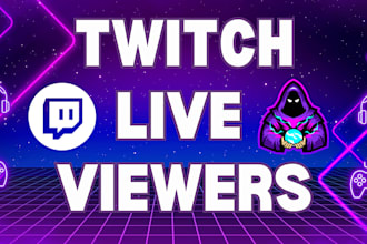 do organic twitch channel promotion to bring in  active followers, live viewers