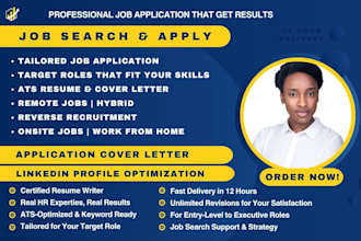 search and apply for jobs on your behalf, reverse recruit, remote, onsite jobs