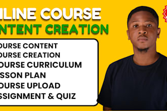 online course creation course content training manual outline course curriculum