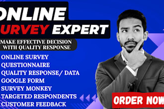 create custom survey and gather respondents to fill online survey questionnaire