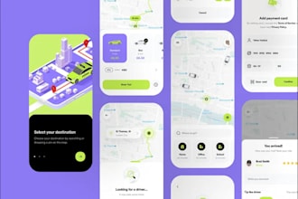 develop flutter taxi booking app ios android mobile app react native flutter app