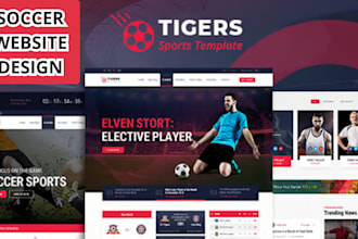 design football club website soccer academy website golf website soccer website