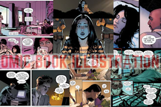 draw nsfw comic book illustration storyboard art graphics novel comic book page