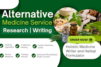 write on medicinal plants, holistic wellness, herbal medicines, herbs, spices