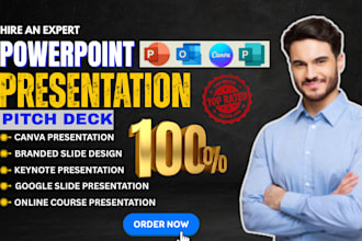 design modern, an expert powerpoint presentations,  pitch deck for your business