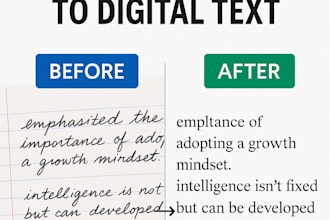 accurately type your handwritten notes into word or PDF