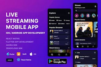 develop live streaming website ott platform live tv website
