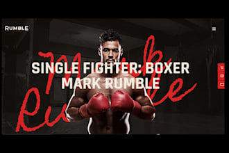 build squarespace MMA promotion website boxing ticket website fitness website