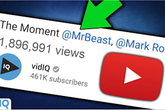 promote your shoutout your youtube channel to 900k channel to boost views, subs