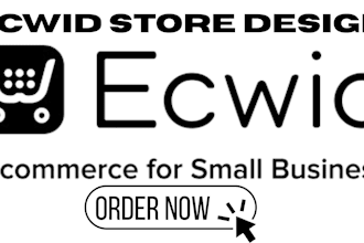 build and design a professional looking ecwid store for your products store
