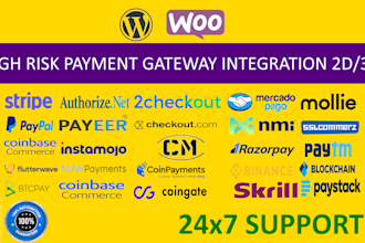 setup high risk payment gateway for online business 2d 3d