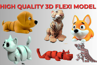 model articulated fidget toy 3d toy model 3d flexi toy action figure dolls stl
