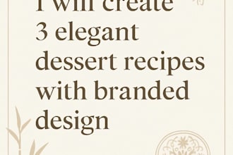create premium dessert recipe pack