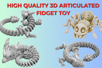 design 3d bjd articulated toy model, transformer , robots,3d flexi toy prototype