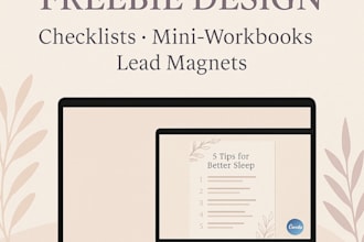 design a beautiful freebie, checklist or workbook in boho style