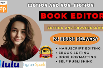 developmental book line editing proofreading formatting fantasy fiction novel