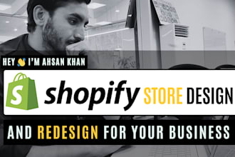 do shopify store design, shopify website design, shopify dropshipping website