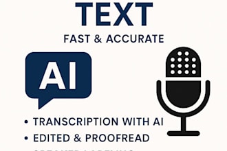 transcribe your audio or video to text in fast delivery