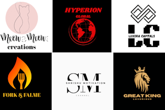 design minimalistic logo for business and brand