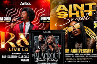design club flyer, party flyer, do dj flyer, create event flyer design