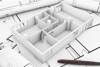 do architectural drawing, material takeoff, full boq doc for building constructi