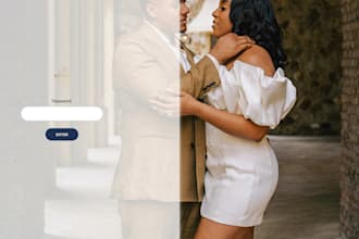 create a beautiful custom wedding website with rsvp and photo gallery