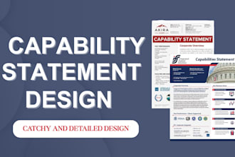 design professional and government contractive capability statements