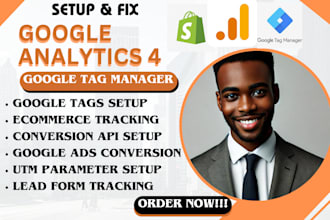 debug google tag manager ga4 analytics ads conversion for shopify website