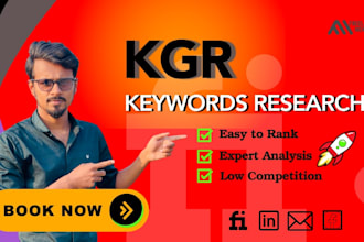 provide best kgr keywords research for top rank on google