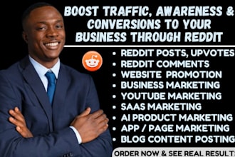 do reddit promotion for website game app business ecommerce crypto project saas