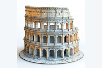 do 3d monument model 3d monumental design 3d architectural rendering 3d building
