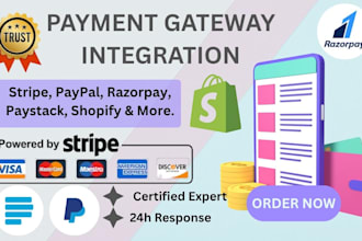 integrate stripe paypal razorpay paystack or any payment gateway and cryptotoken