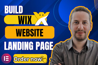build wix website design, wix landing page or wix studio