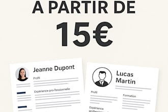 create a professional and modern CV for you