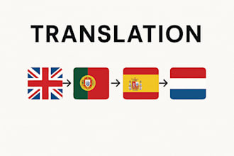 translate portuguese, dutch, english, and spanish accurately