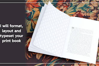 format, layout and typeset your print book