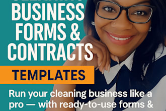 deliver cleaning service agreements, invoices, and intake forms