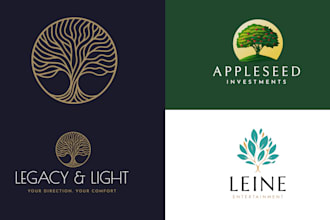 design a beautiful tree logo for your business