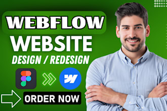 design or develop webflow website, webflow expert, figma to webflow