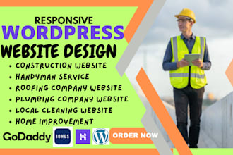 design construction roofing, plumbing, handyman cleaning locksmith solar website