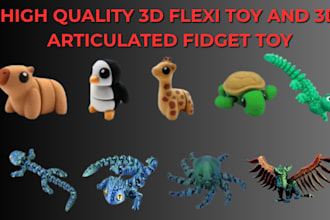 custom 3d toy design plush toy figurine fidget toy action figure toy stl file