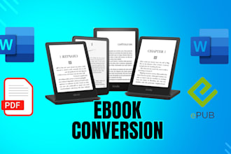 do ebook conversion from pdf word mobi epub paperback formatting