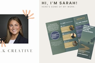 design professional, eye catching brochures and inserts for your company